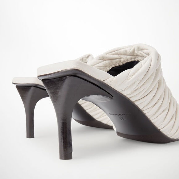 COS leather quilted off white mules - Picture 3 of 7